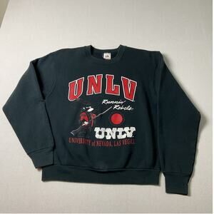 Vintage University of Nevada Black Adult Large Long Sleeve Sweat Shirt